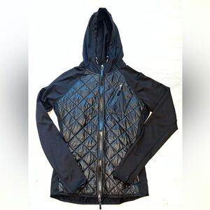 Women's Black Quilted Utility Jacket